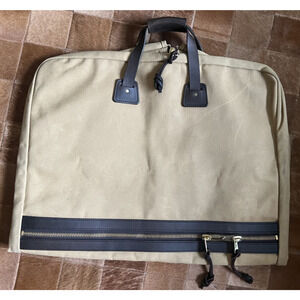 New! Filson Suit Cover Garment Bag Travel Rare TAN HD twill Talon Zippers #70271